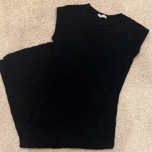 Zara knit Black Sleeveless Dress